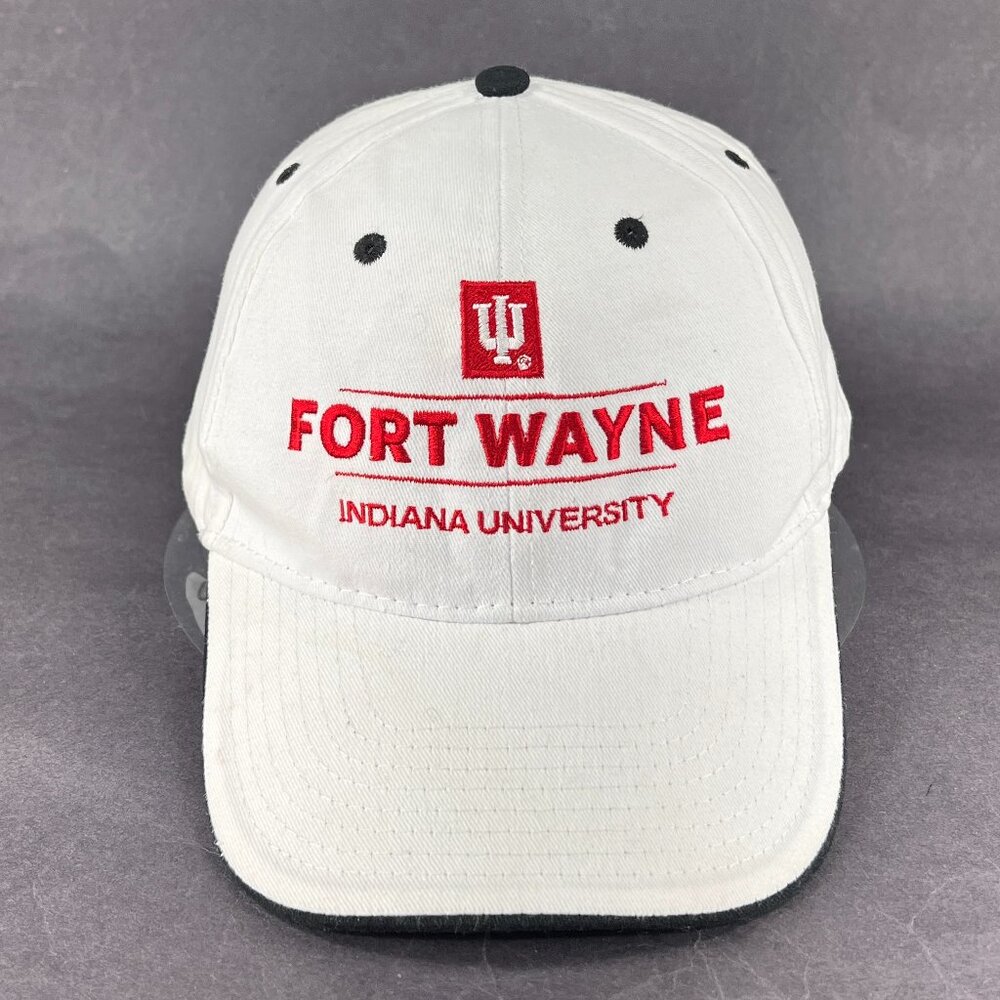 Fort Wayne Indiana University Strapback Hat IU HitWear White College Sports Mens